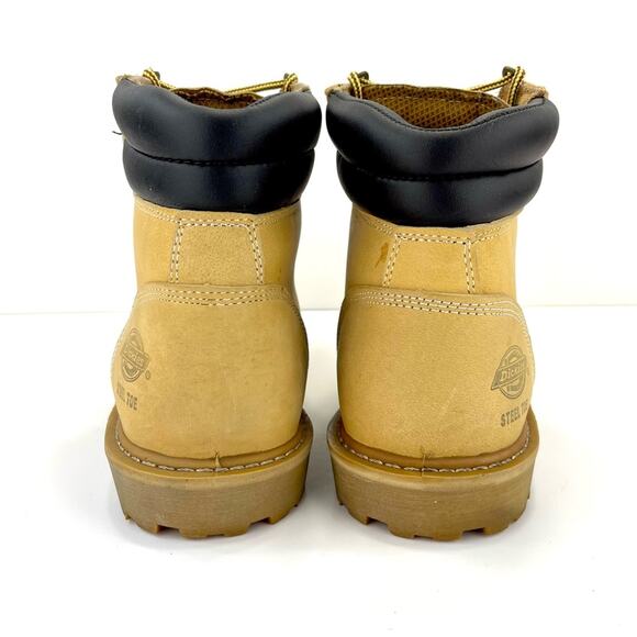 Dickies Raider Plus-ST EH Men Work Safety Boots Size 13 Yellow Leather Steel Toe
